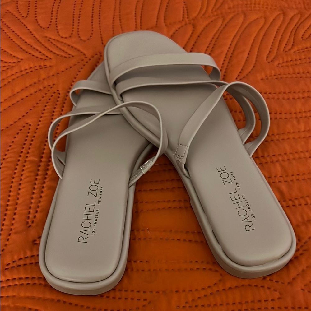 Rachel Zoe Women's Elegant Cream Sandals